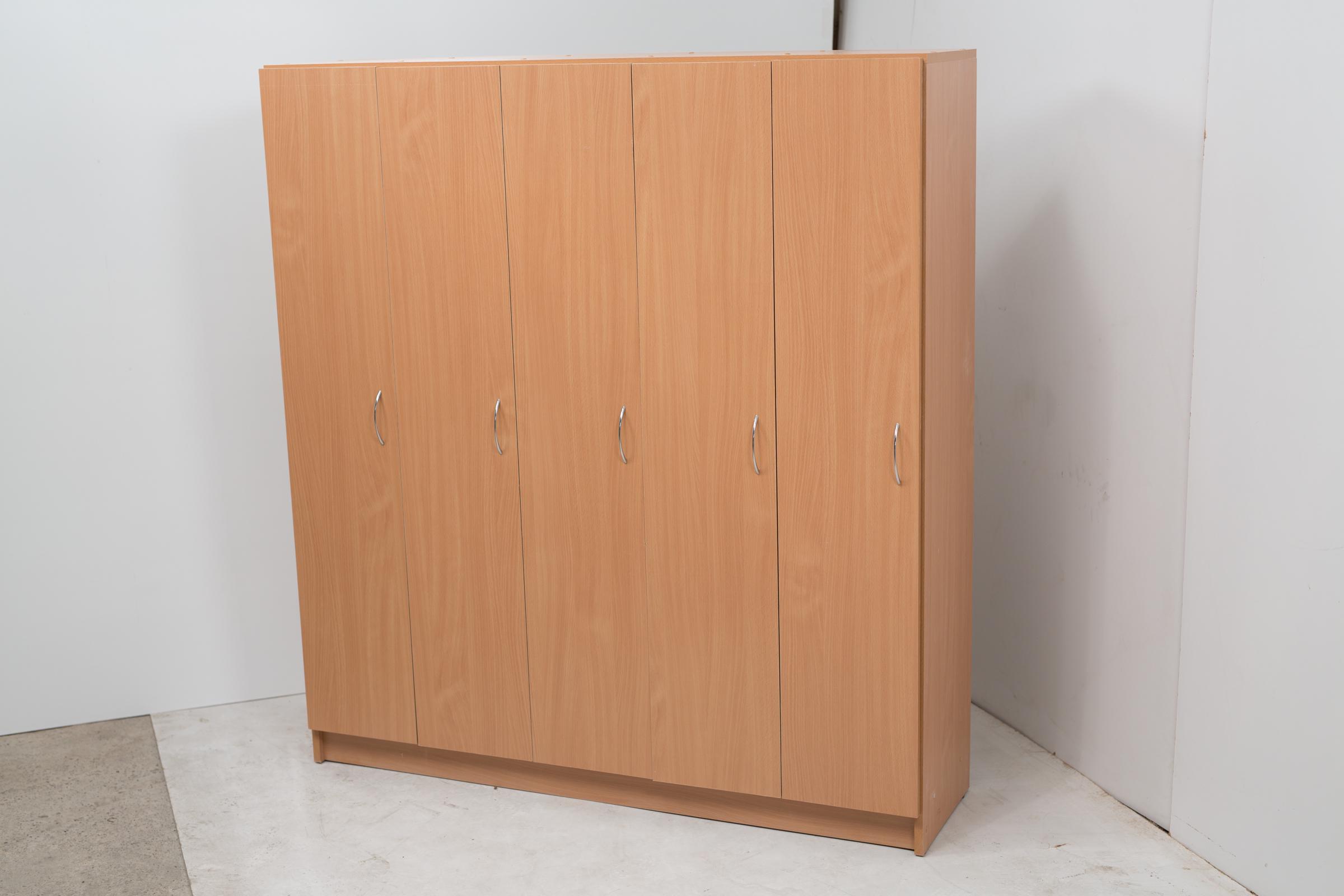 Шкаф для одежды Goydalka 5-ти секционный ЛДСП/кромка ПВХ 770х330х1400 мм Дуб натуральный (42433) - фото 3 Шкаф для одежды Goydalka 5-ти секционный ЛДСП/кромка ПВХ 770х330х1400 мм Дуб натуральный (42433) - фото 3