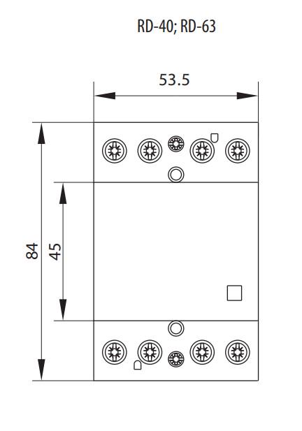 Контактор модульный ETI RD 63-40 4P 63A 4NO 230V (2464026) - фото 2