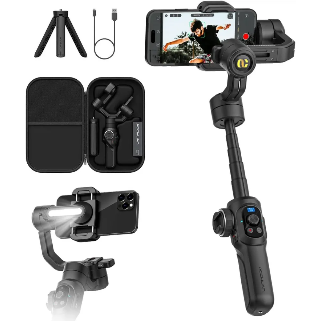 Стедикам для телефона Aochuan Professional S2 ручной 3-осевой Черный (SMARTS2) - фото 6 Стедикам для телефона Aochuan Professional S2 ручной 3-осевой Черный (SMARTS2) - фото 6