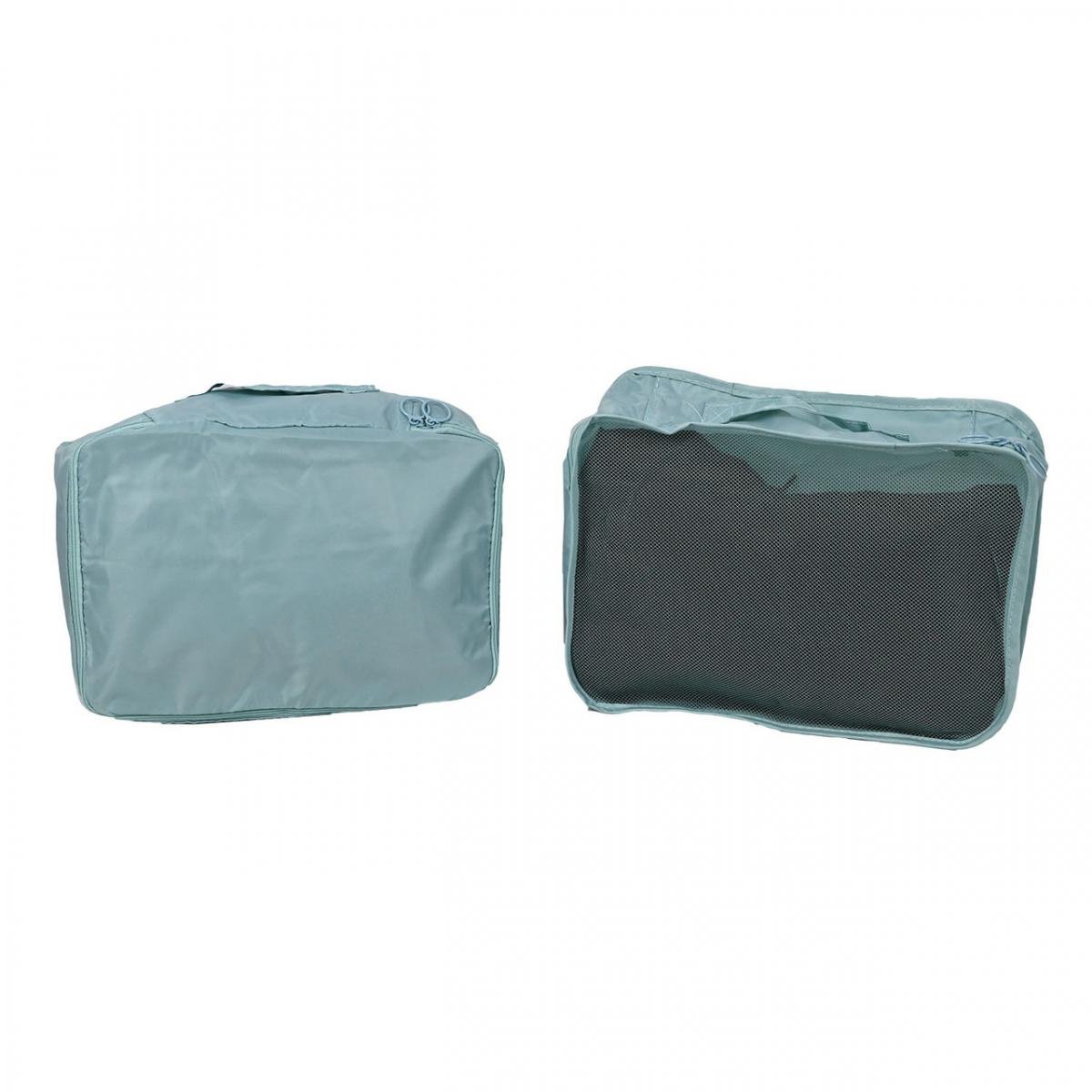 Набір дорожніх органайзерів 9в1 з нейлону для валізи та дому Бірюзовий (КДО-40-65) - фото 3 Набір дорожніх органайзерів 9в1 з нейлону для валізи та дому Бірюзовий (КДО-40-65) - фото 3