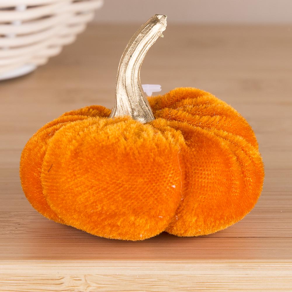 Гарбузик з тканини 7 см Помаранчевий (3116-2)