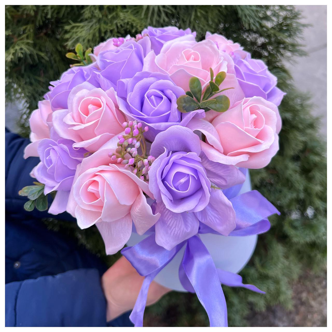 Подарунковий бокс Букет квітів з мила для мами на 8 березня (1561486978) - фото 2