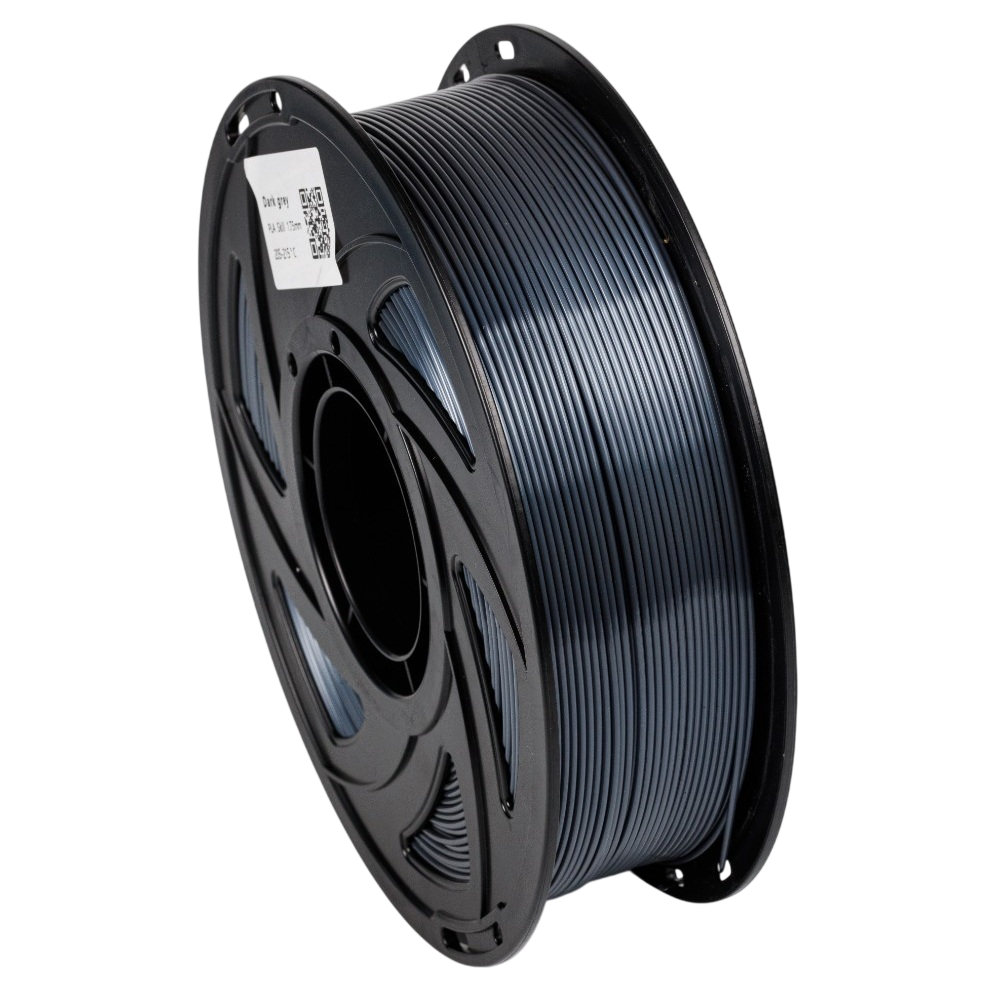Пластик UA3D PLA Silk 1,75 мм 1 кг Темно-серый (UA3D422-DarkGrey)