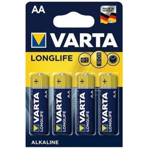 Батарейки Varta Longlife AA BLI Alkaline 4 шт. (525157) - фото 1