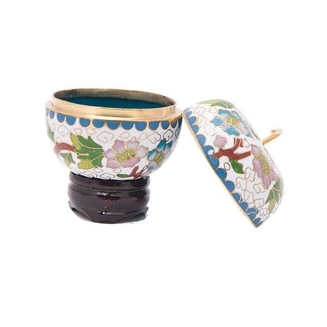 Ваза бонбоньерка Яблоко 7х55  Белый (В0143)