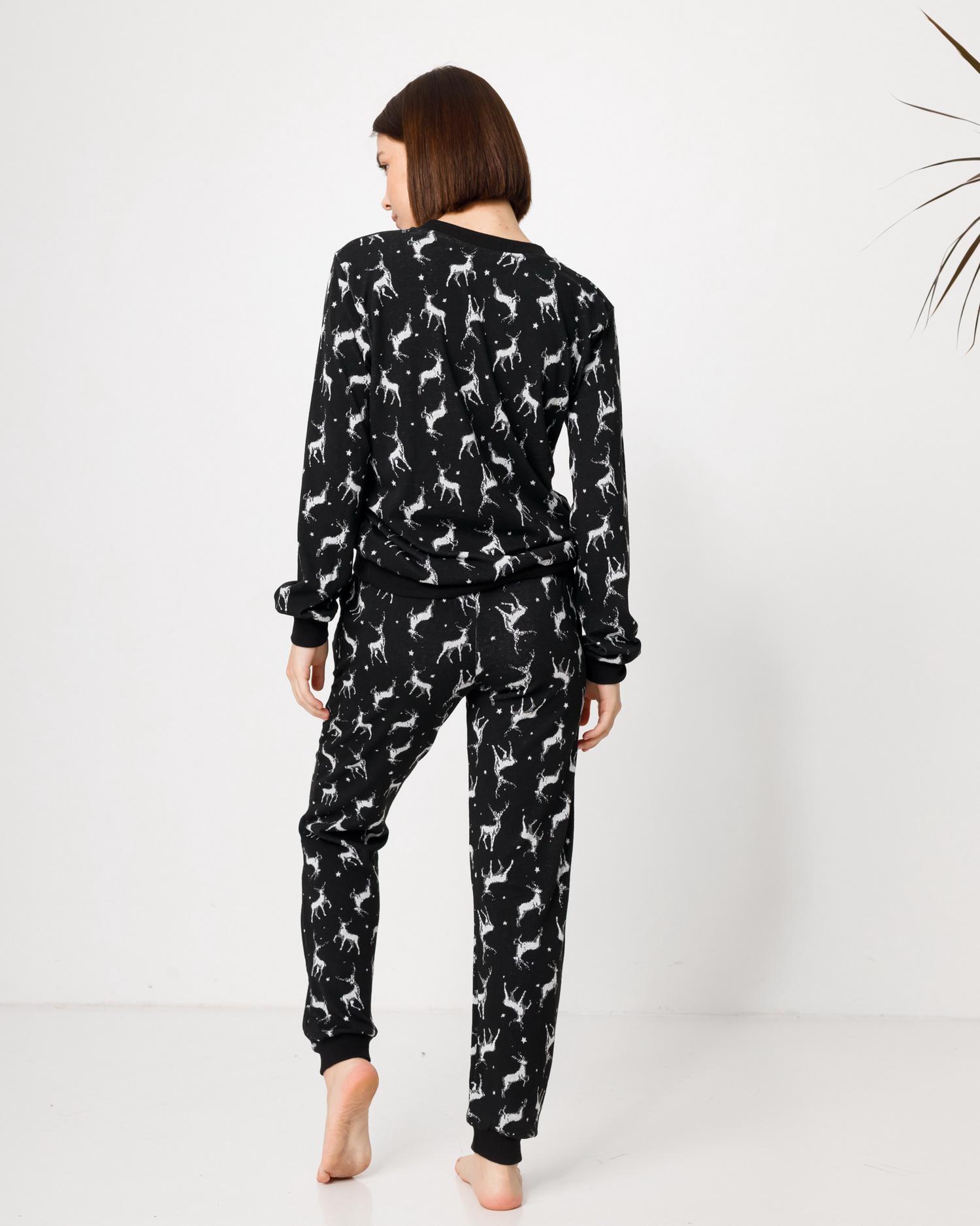 Костюм женский с брюками Елени XL Черный (88966) - фото 3 Костюм женский с брюками Елени XL Черный (88966) - фото 3