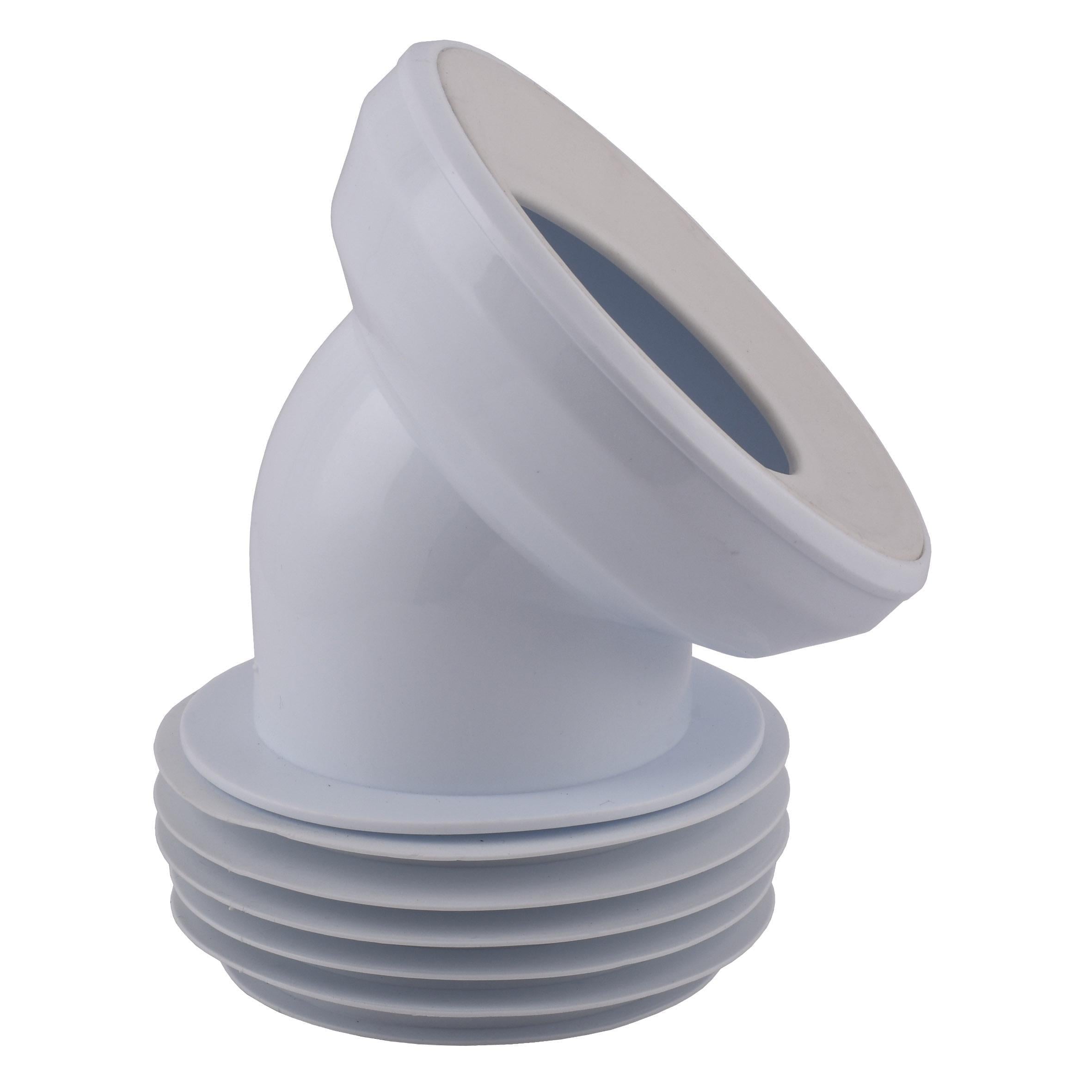 Колено OPTIMUM для унитаза 45 ° D115 пластик с уплотнителем OPTI 30515/147 (000031823) Колено OPTIMUM для унитаза 45 ° D115 пластик с уплотнителем OPTI 30515/147 (000031823)
