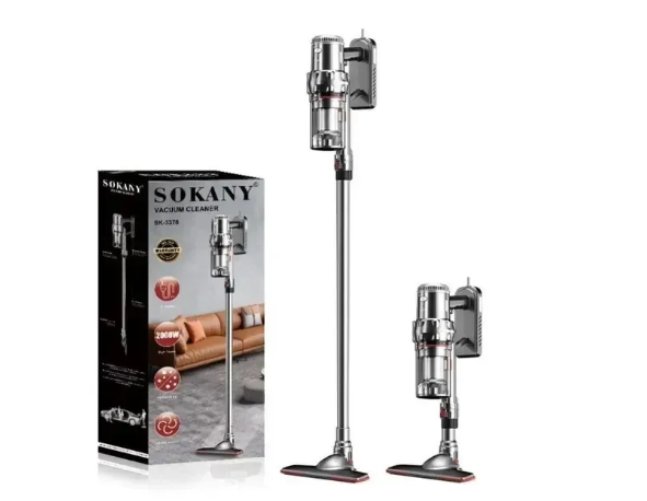 Пылесос аккумуляторный Sokany SK-3377 вертикальный 2000 Вт (26409006)