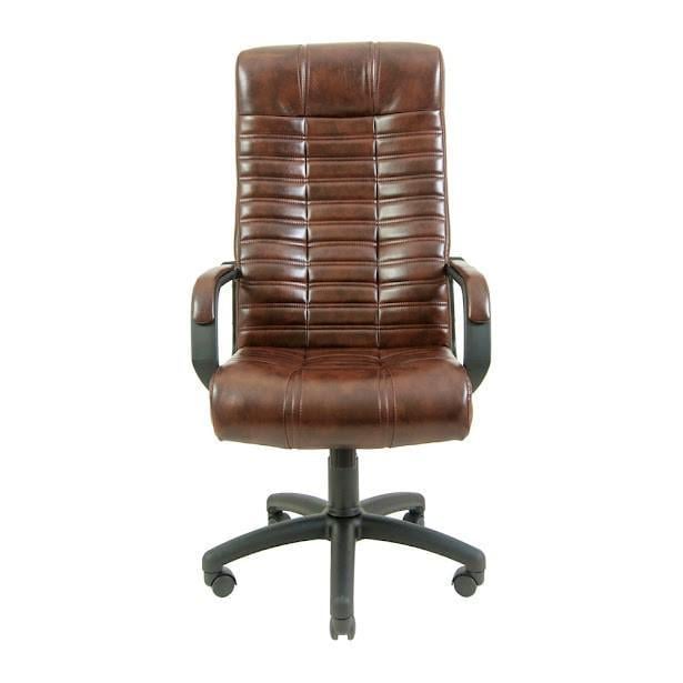 Кресло офисное компьютерное Atlant VIP Рич M2 AnyFix натуральная кожа Lux Madras Коричневый - фото 1