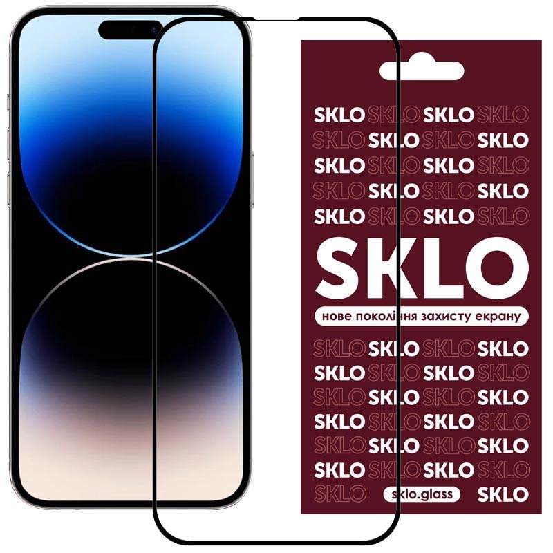 Защитное стекло противоударное SKLO 3D full glue для Apple iPhone 15 Pro 6,1" Черный (00000065406_1)