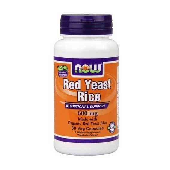 Червоний рис NOW Foods Red Yeast rice 600 мг ORG 60 Veg Caps