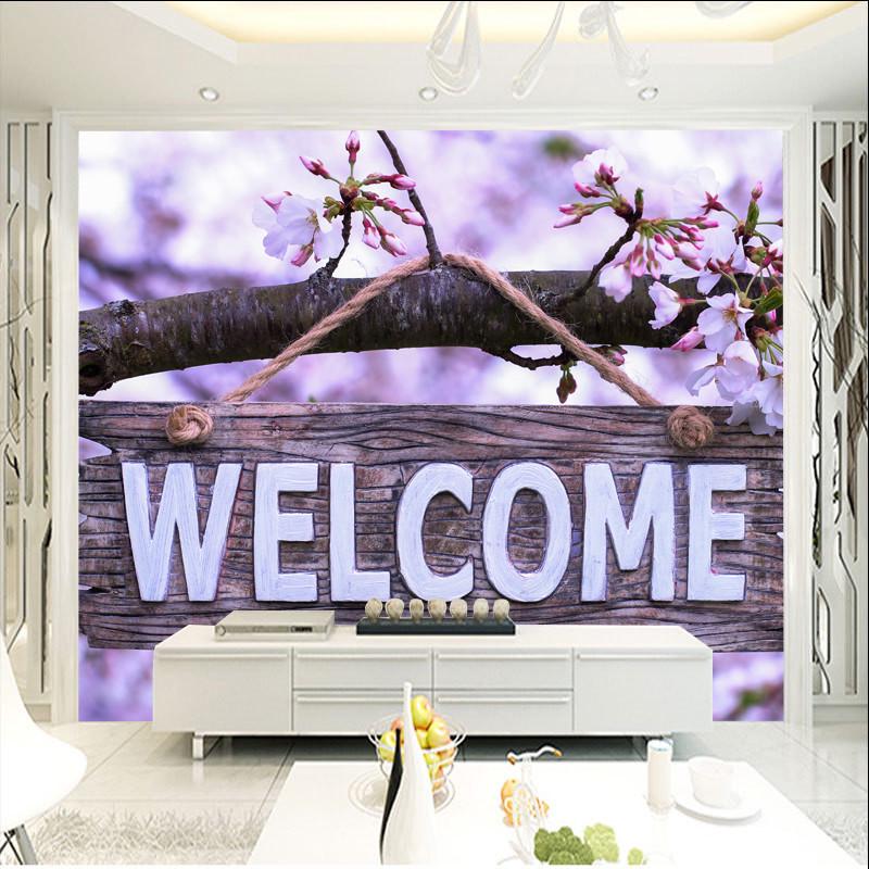Фотошпалери, що миються флізелінові для спальні/зали/кухні Welcome