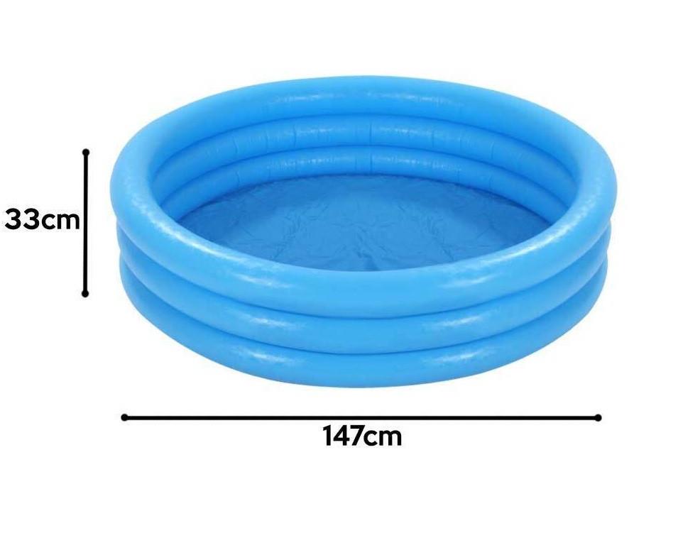 Басейн надувний дитячий Intex Crystal Blue 147х33 см (28443305) - фото 4