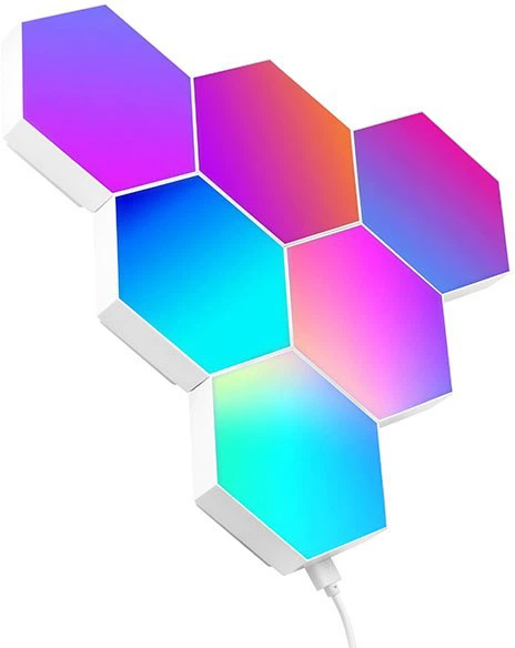 Настенный светильник RGB модульный Соты 3 шт. с пультом и мобильным приложением Wi-Fi (34629868) Настенный светильник RGB модульный Соты 3 шт. с пультом и мобильным приложением Wi-Fi (34629868)