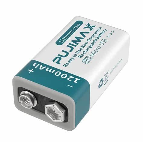 Акумулятор крона Pujimax Li-ion TYPE-C 1200 мАг 9V (0089)