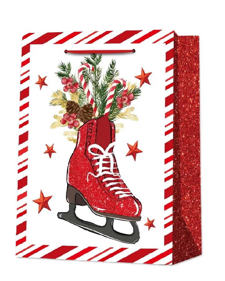 Подарочный пакет новогодний Stenson R33088-L Christmas miracle