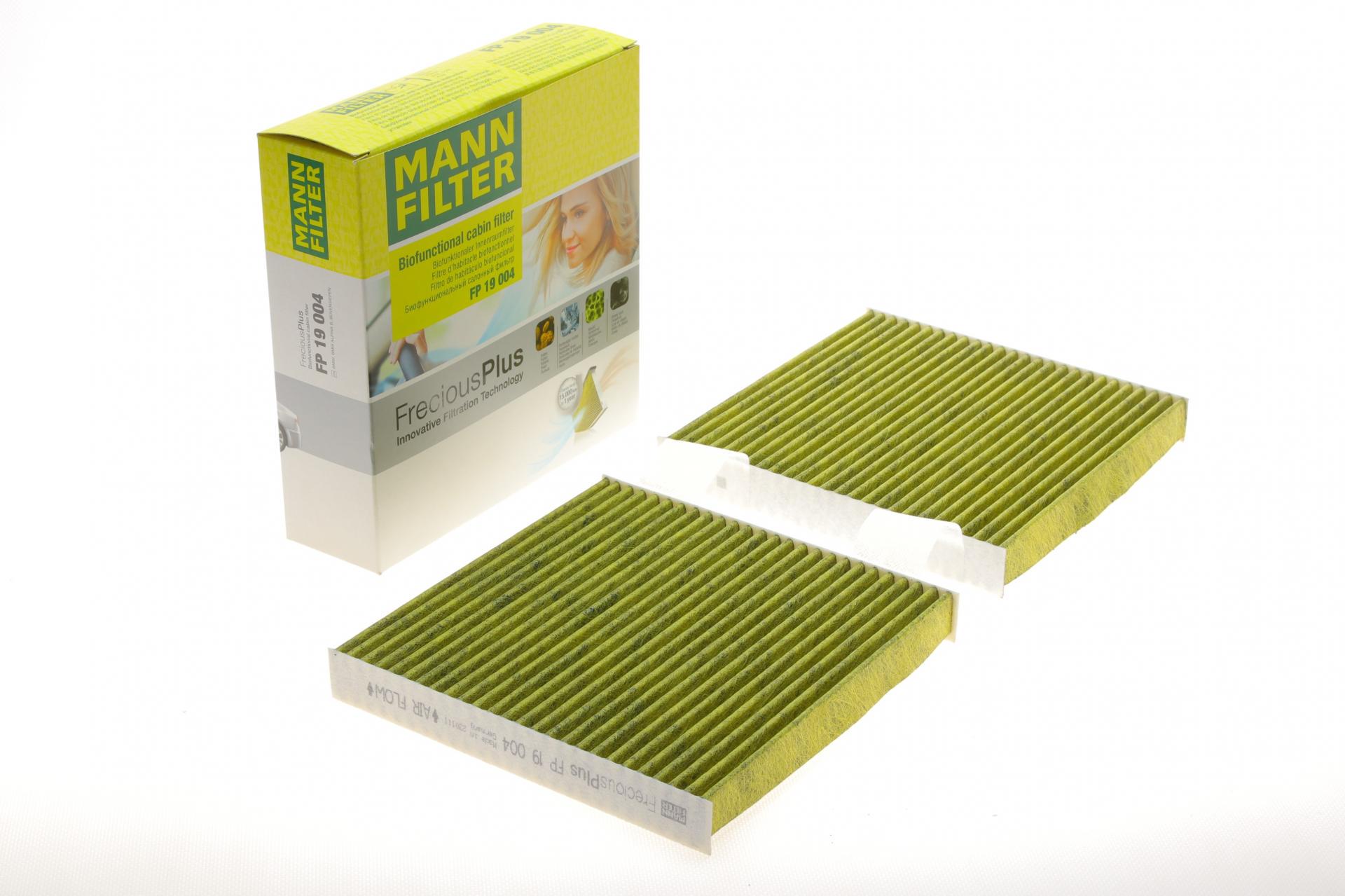 Фильтр салона Mann-Filter для BMW X3 F25/X4 F26 2,0/3,0D 10-18 угольный /антибактериальный 2 шт. (FP 19 004)