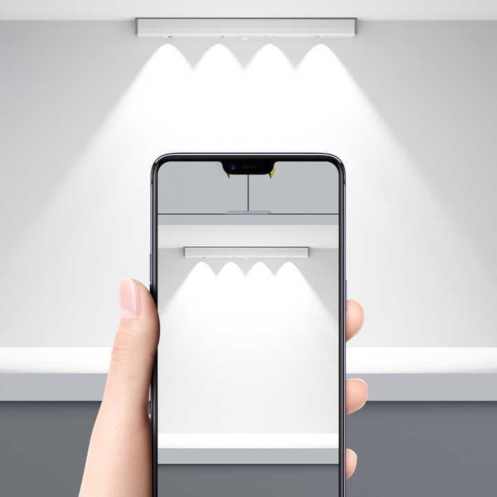 Нічник бездротовий настінний світлодіодний з датчиком руху від USB 450 мАг (23870498) - фото 9