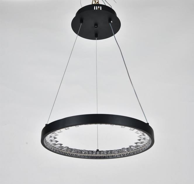 LED-люстра подвесная Sirius с пультом акриловая 3000/4500/6000K IP20 G 23529-40 BK 25W Черный (28686357)