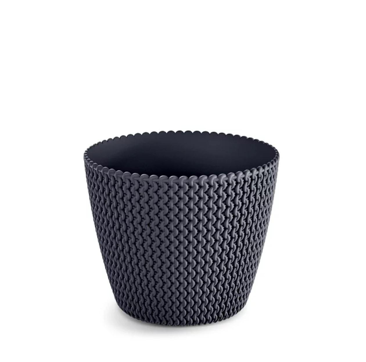 Горщик для квітів Prosperplast Splofy 19 см Антрацитовий
