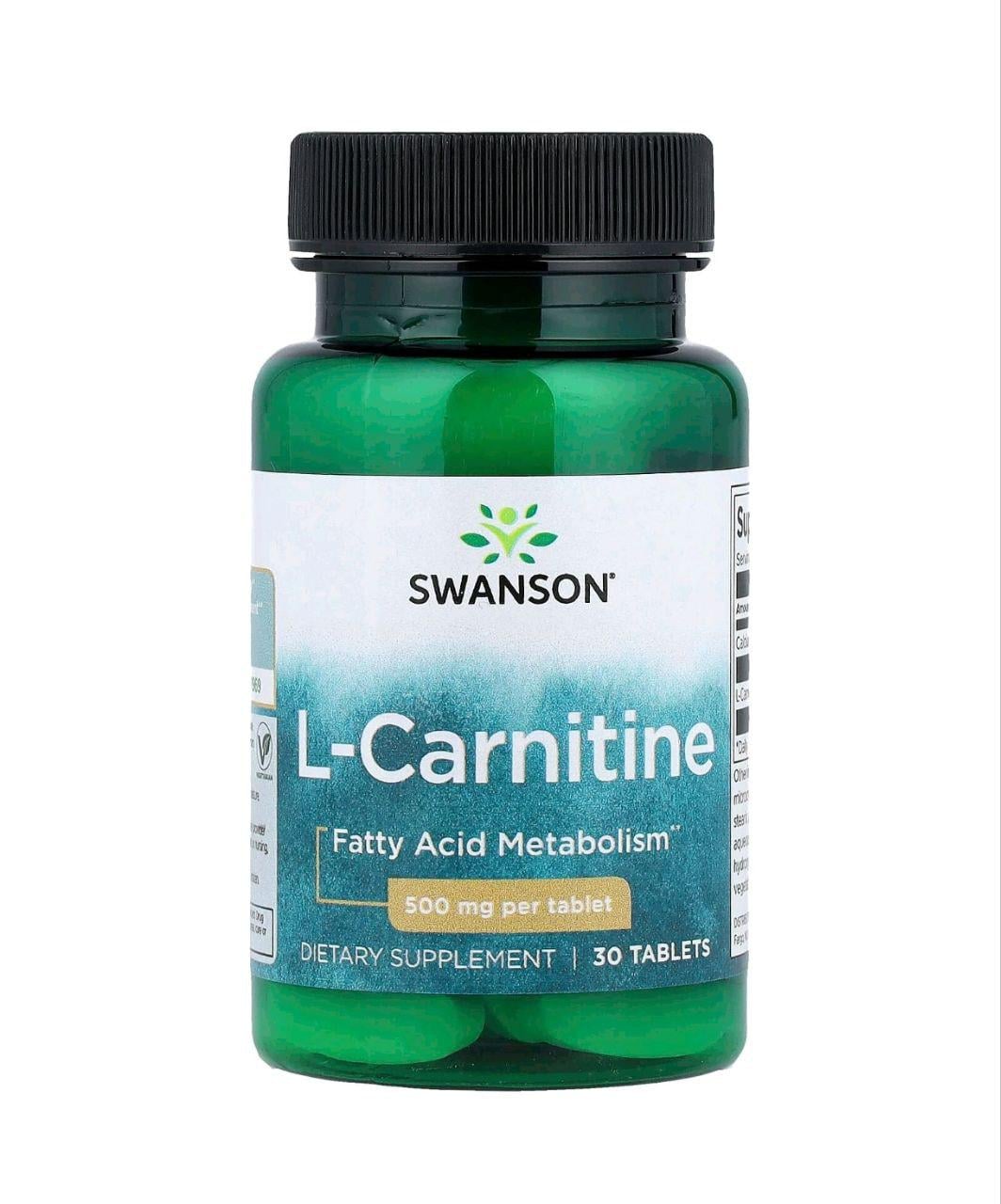 Аминокислотная добавка Swanson L-карнитин 30 таб. (2141SW)