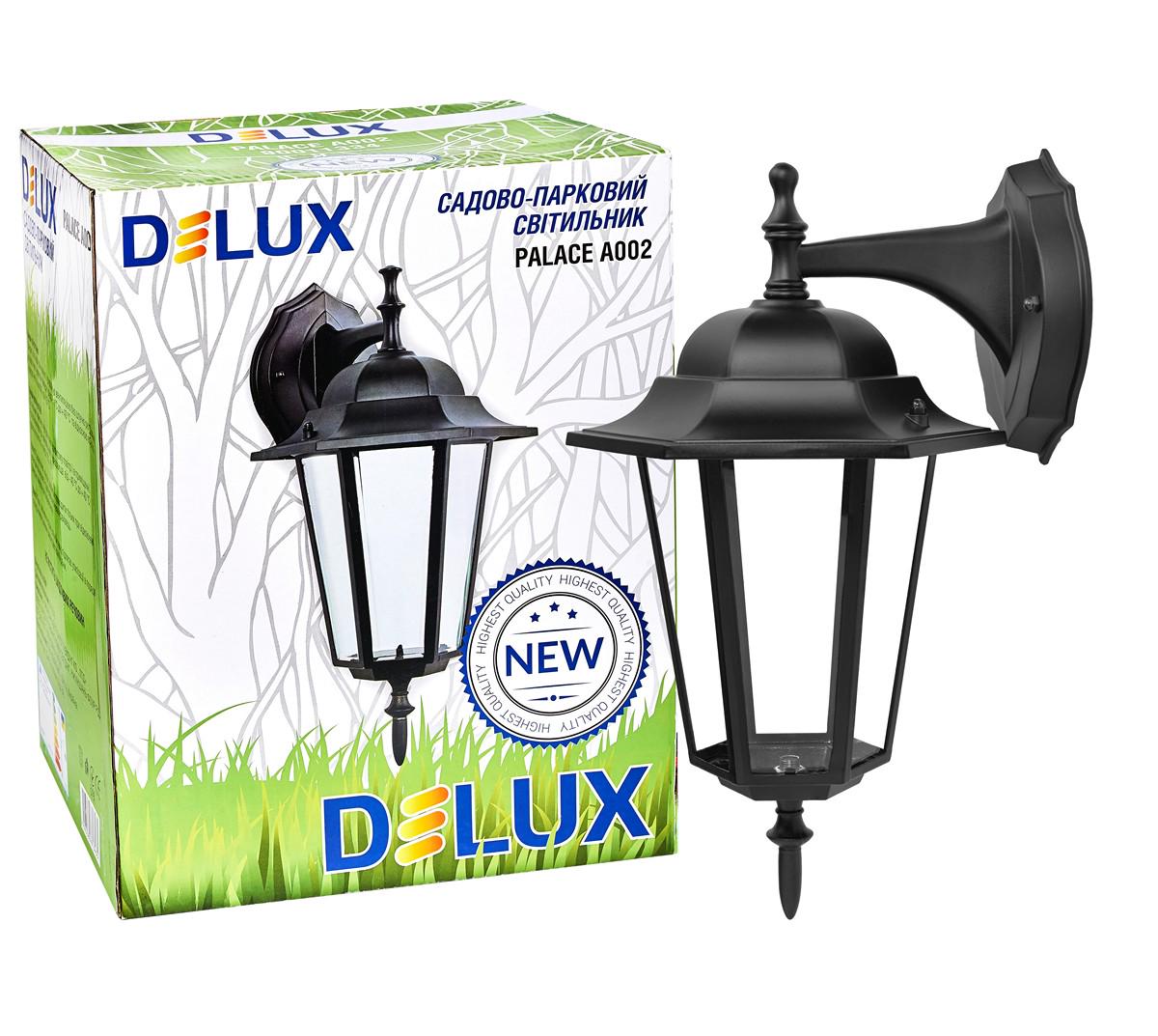 Светильник садово-парковый Delux Palace A002 60 Вт Е27 Черный (12499658) - фото 2 Светильник садово-парковый Delux Palace A002 60 Вт Е27 Черный (12499658) - фото 2
