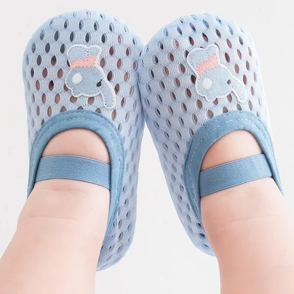 Тапочки для малышей на стопу 11,5 см 2 пары Желтый/Голубой (C00861)