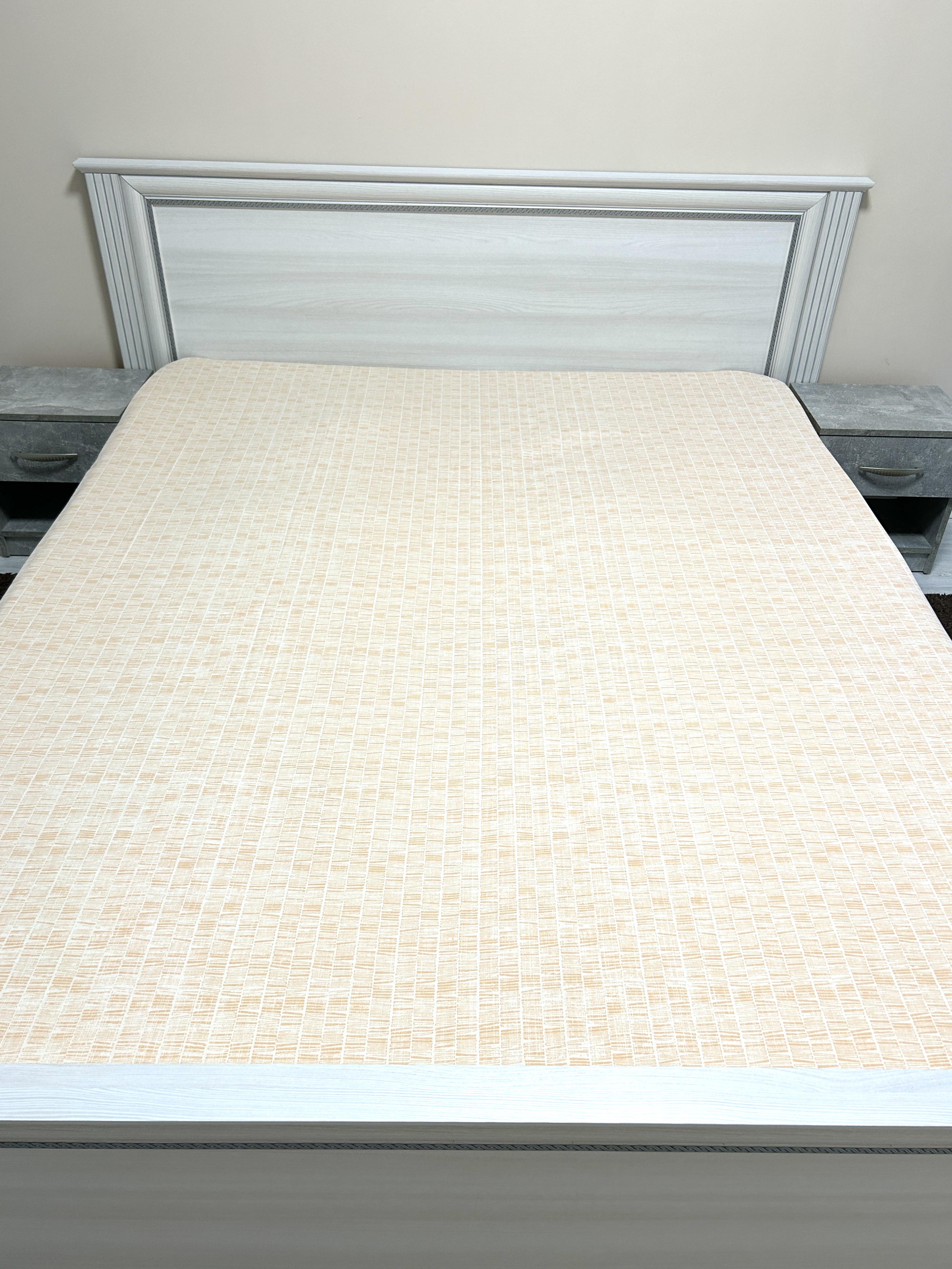 Простынь на резинке ранфорс 180х200 см Персиковый (R-02422/WP/-180)