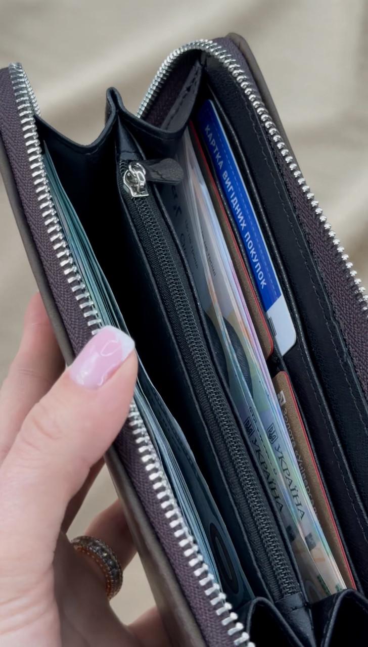 Клатч-гаманець шкіряний з натуральної шкіри Crazy Horse Коричневий (2576234713) - фото 6 Клатч-гаманець шкіряний з натуральної шкіри Crazy Horse Коричневий (2576234713) - фото 6