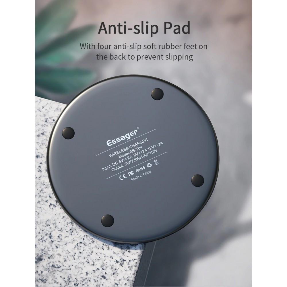 Зарядное устройство для беспроводной связи ESSAGER 15W quick charge QI (25397336) - фото 6 Зарядное устройство для беспроводной связи ESSAGER 15W quick charge QI (25397336) - фото 6