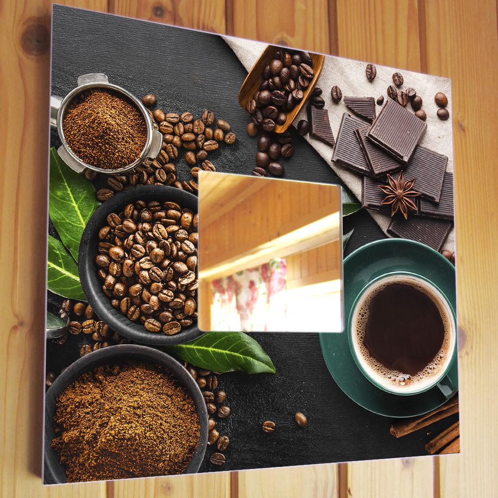 Зеркало декоративное Чашка кофе 260х260 мм (M04207)