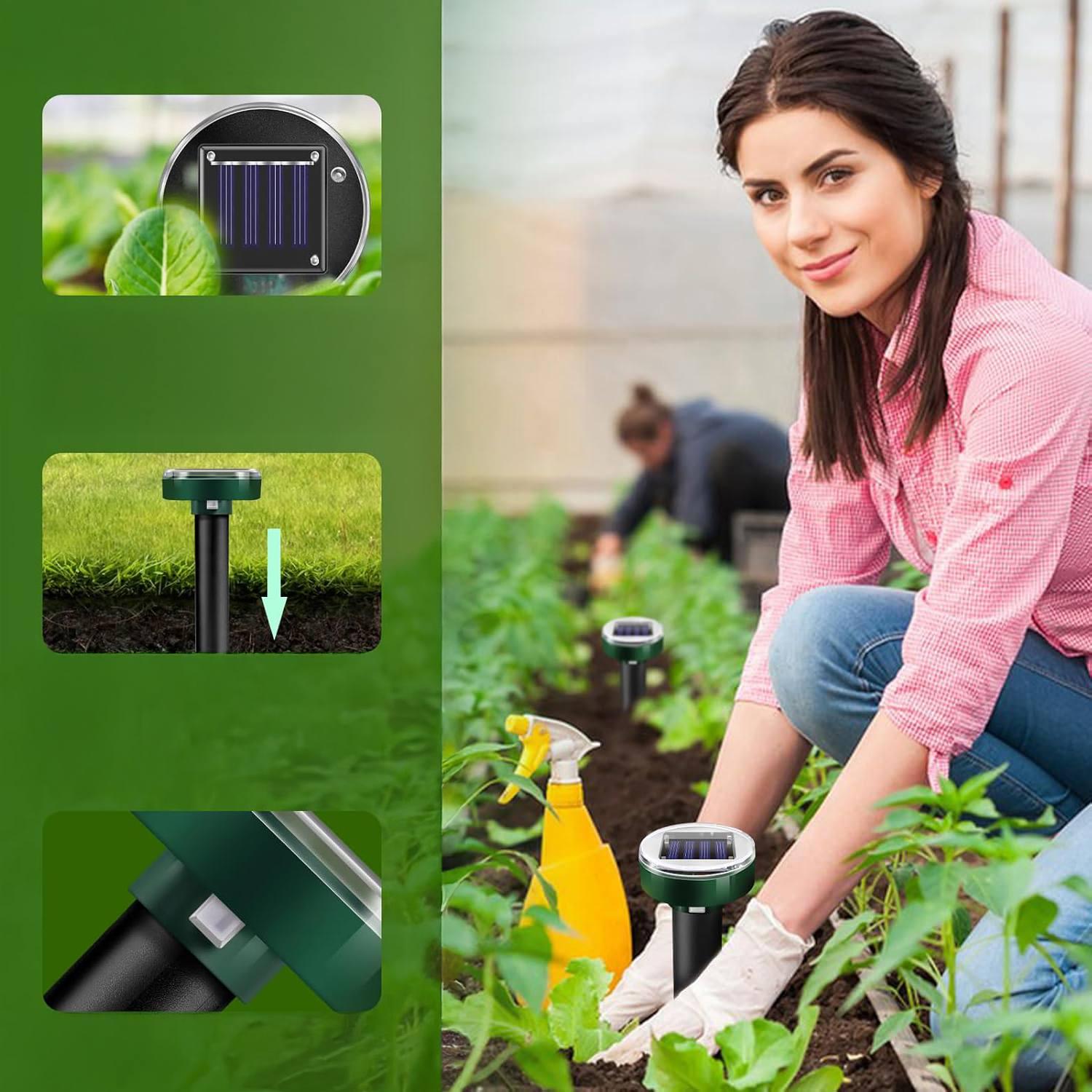 Отпугиватель грызунов и кротов Solar Mole/Rodent Repeller HC-18 - фото 2