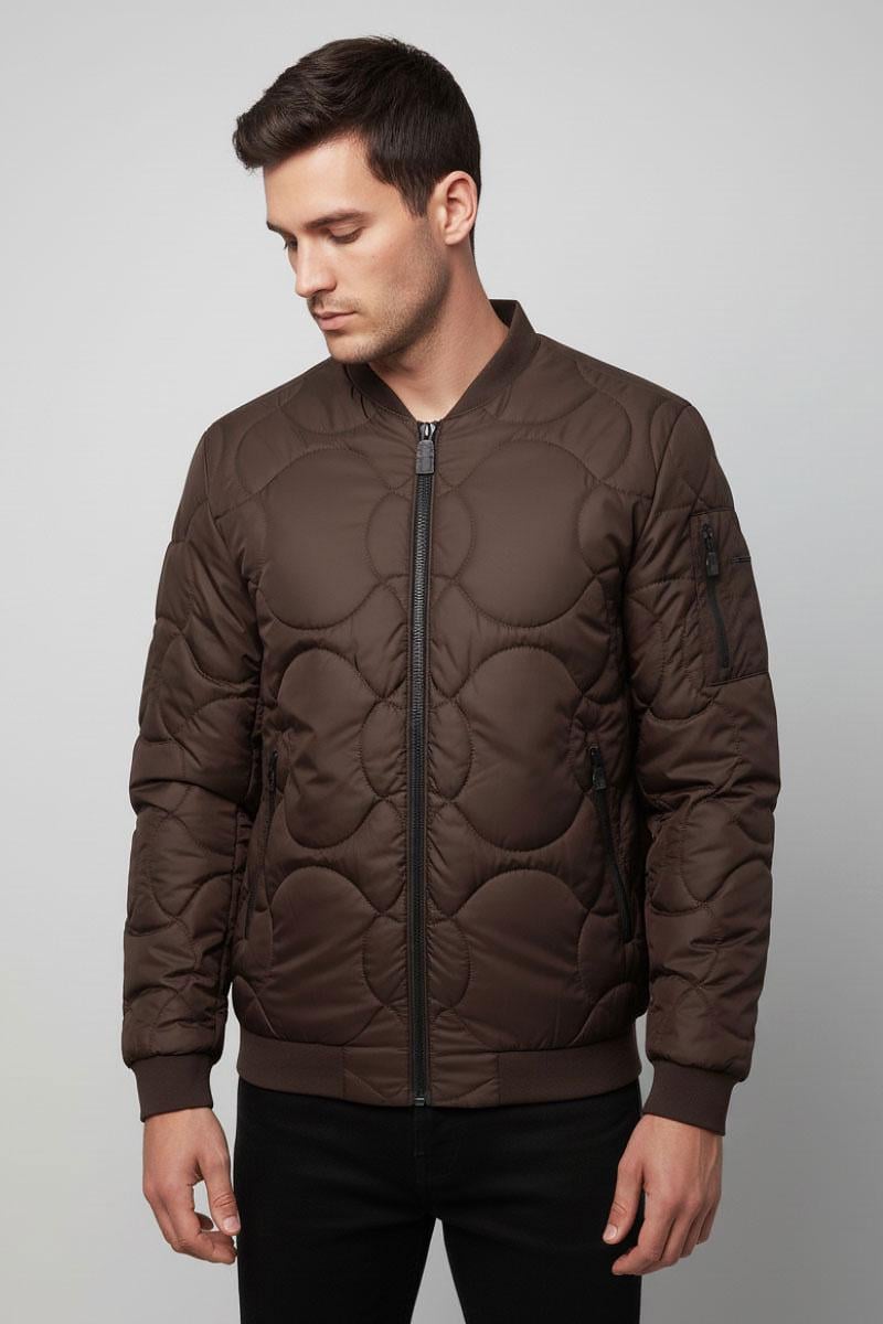 Бомбер мужской р. 54 Коричневый (SB-26312-boss-brown)