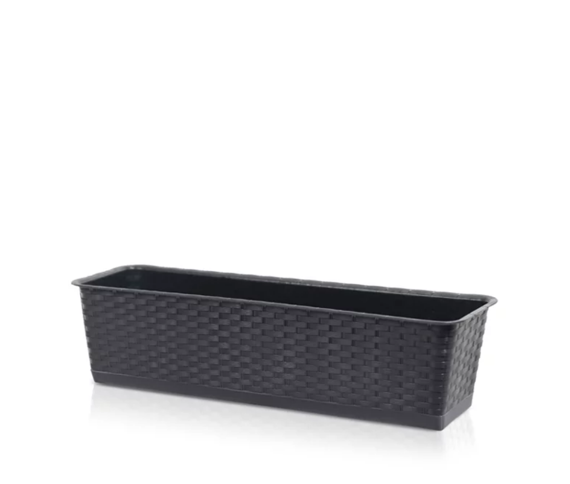 Ящик балконный для цветов Prosperplast Ratolla Case с подставкой 70 см Коричневый (ISR700P-440U)