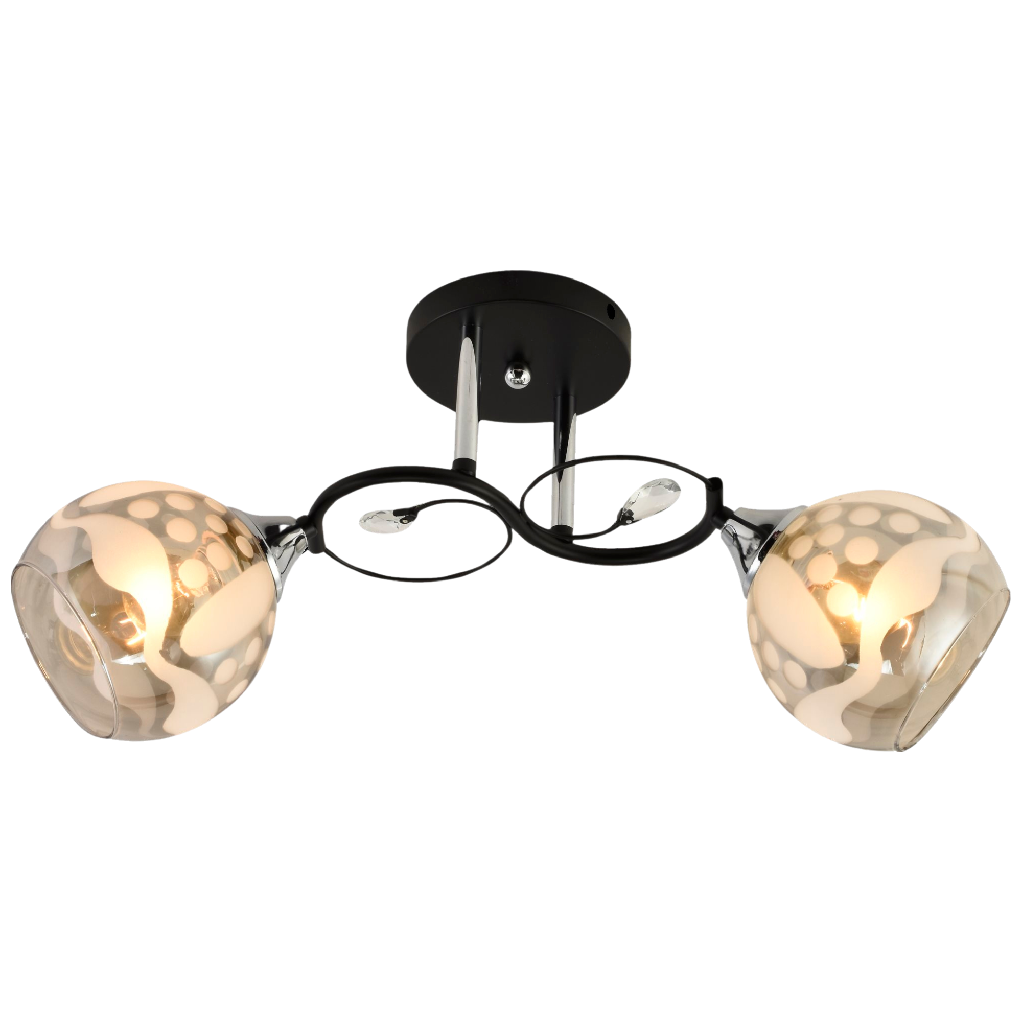 Люстра стельова Valeso V XA1436/2 BK+CR