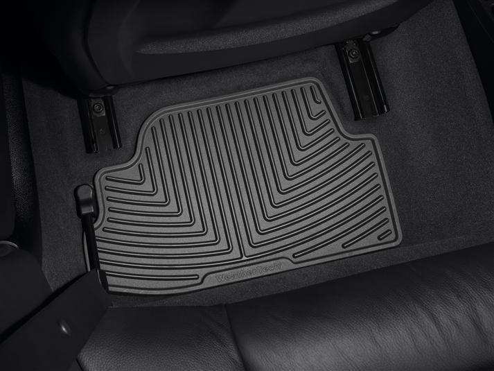 Килимки автомобільні задні гумові WeatherTech W155 BMW 1-Series 2007-2014 Чорний (1185135758)