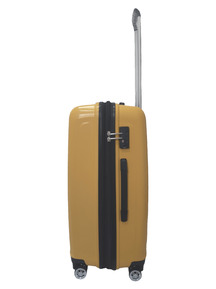 Валіза дорожня Airtex 241 середня М поліпропілен 70 л 65x46x26 см Жовтий - фото 2