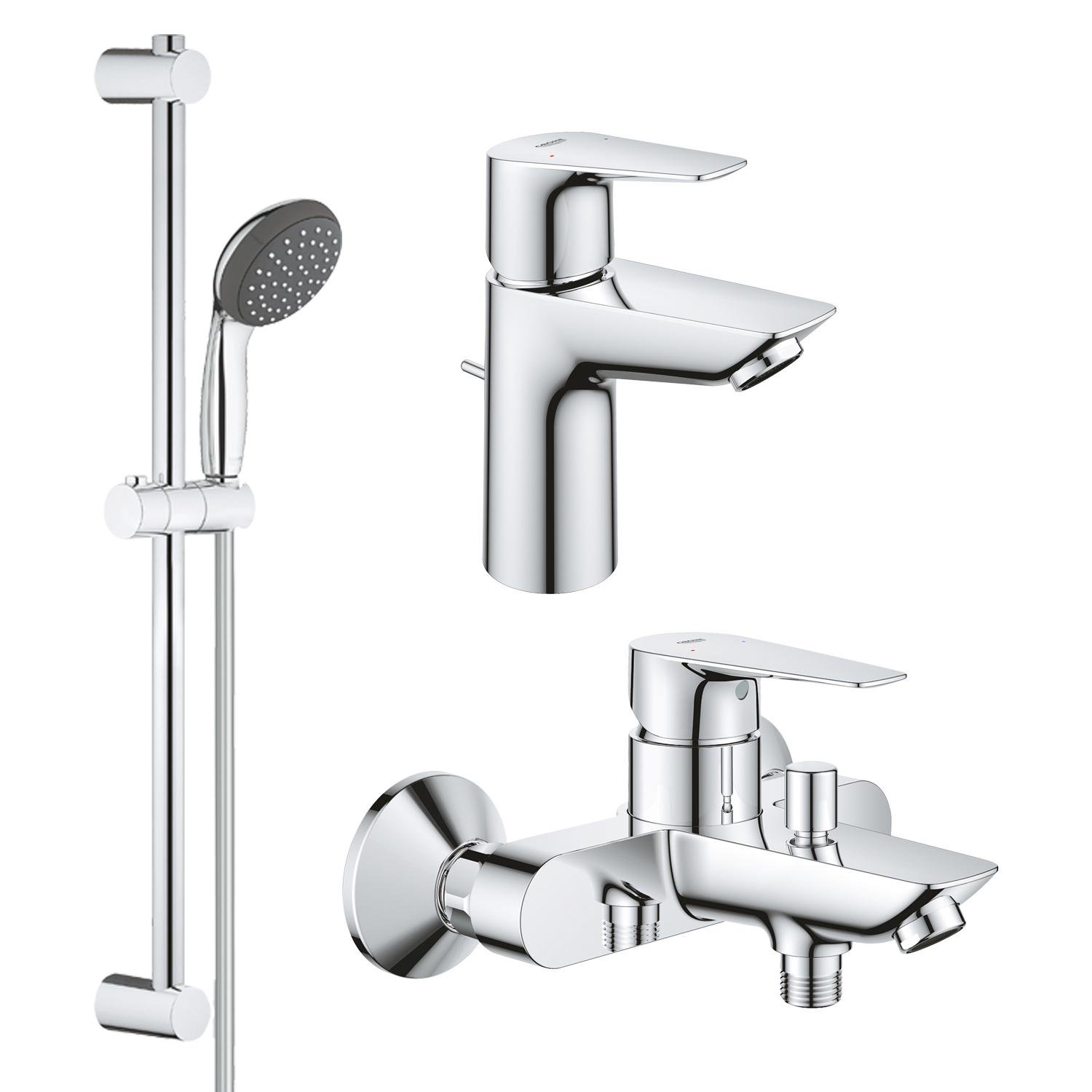 Набор смесителей для ванны Grohe QuickFix Start Edge UA202501SQ Хром (160454)