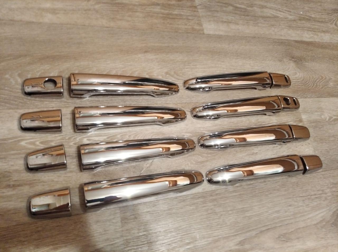 Накладки на ручки дверей Mitsubishi Outlander 3/XL/ASX/Lancer X/Outlander Sport 4 шт. Хром (27450859) - фото 4