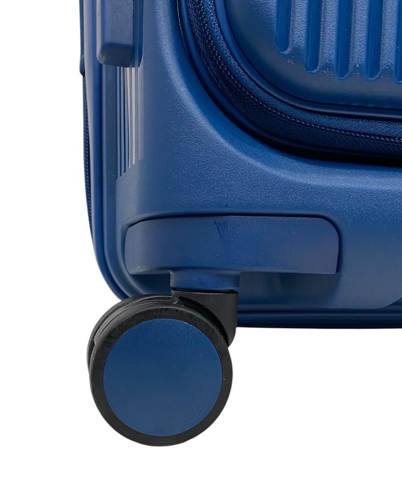 Валіза середня Airtex 647 поліпропілен M Синій - фото 2
