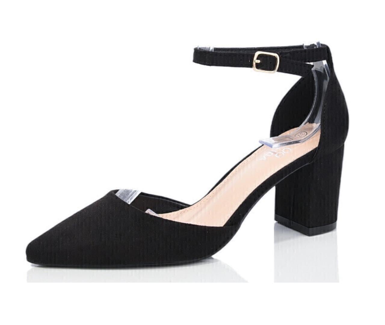 Туфли женские QQ Shoes QQ48-1/39 р. 39 25,5 см Черный