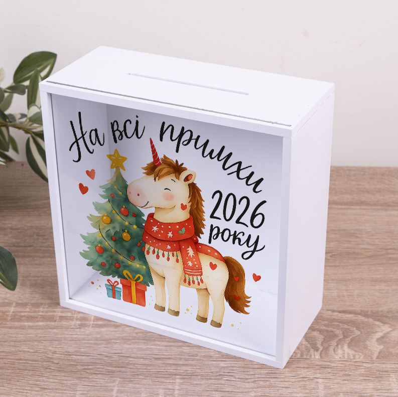 Копилка На все капризы 2026 года с прозрачной стенкой 20 см (4914-5)