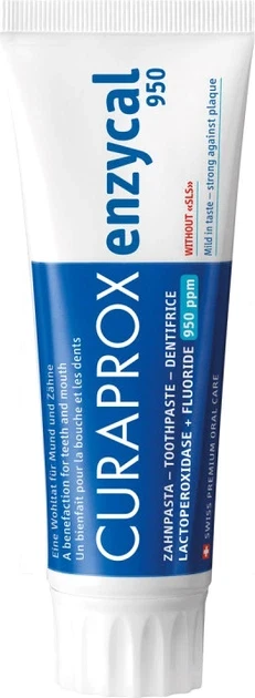 Зубна паста CURAPROX Enzycal 950 ppm ферментна 75 мл