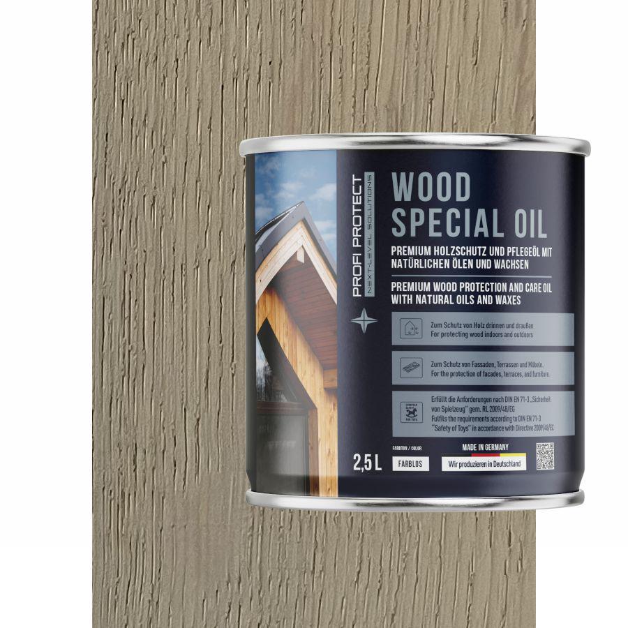 Олія для терасної дошки ProfiProtect Wood Special Oil з воском 2,5 л Antik Grau eiche (24644825) - фото 1