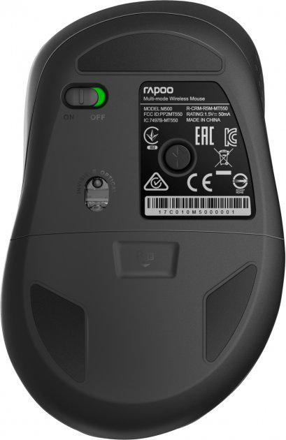 Миша Rapoo M500 Silent Bluetooth Black (44350) - фото 2