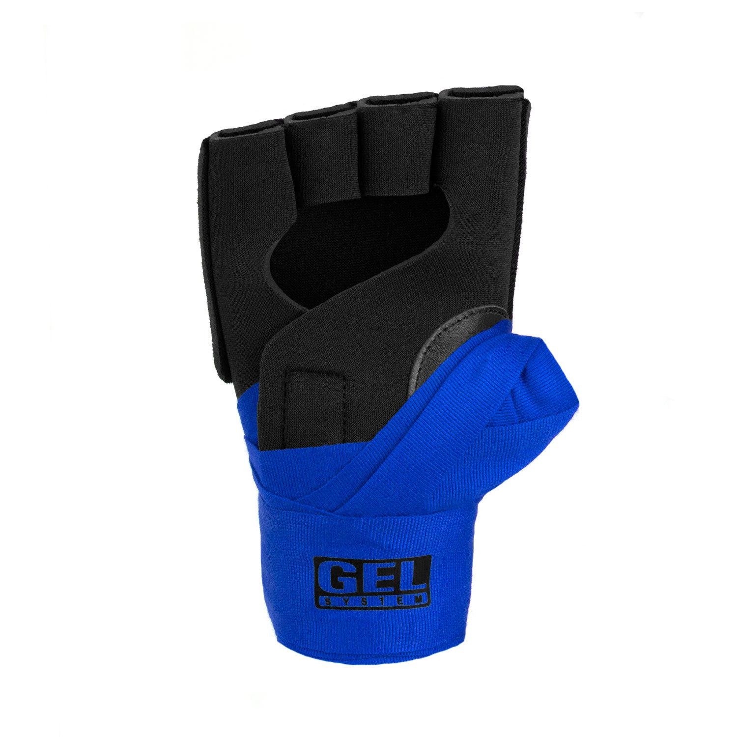 Бинты-перчатки Dozen Prime Gel Inner Speed Wraps L/ XL Черно-синий - фото 5 Бинты-перчатки Dozen Prime Gel Inner Speed Wraps L/ XL Черно-синий - фото 5