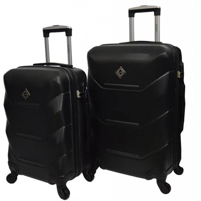 Набір валіза пластикових Bonro 2019 середня та велика 2 шт. Чорний (2670149105) - фото 1 Набір валіза пластикових Bonro 2019 середня та велика 2 шт. Чорний (2670149105) - фото 1