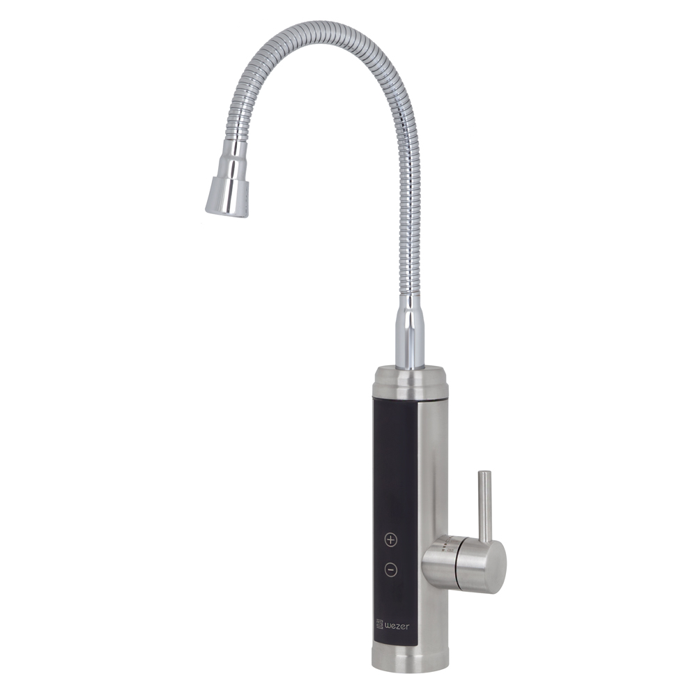 Проточный водонагреватель Wezer F9 для кухни 3,3 кВт Сатиновый (1055377) - фото 2