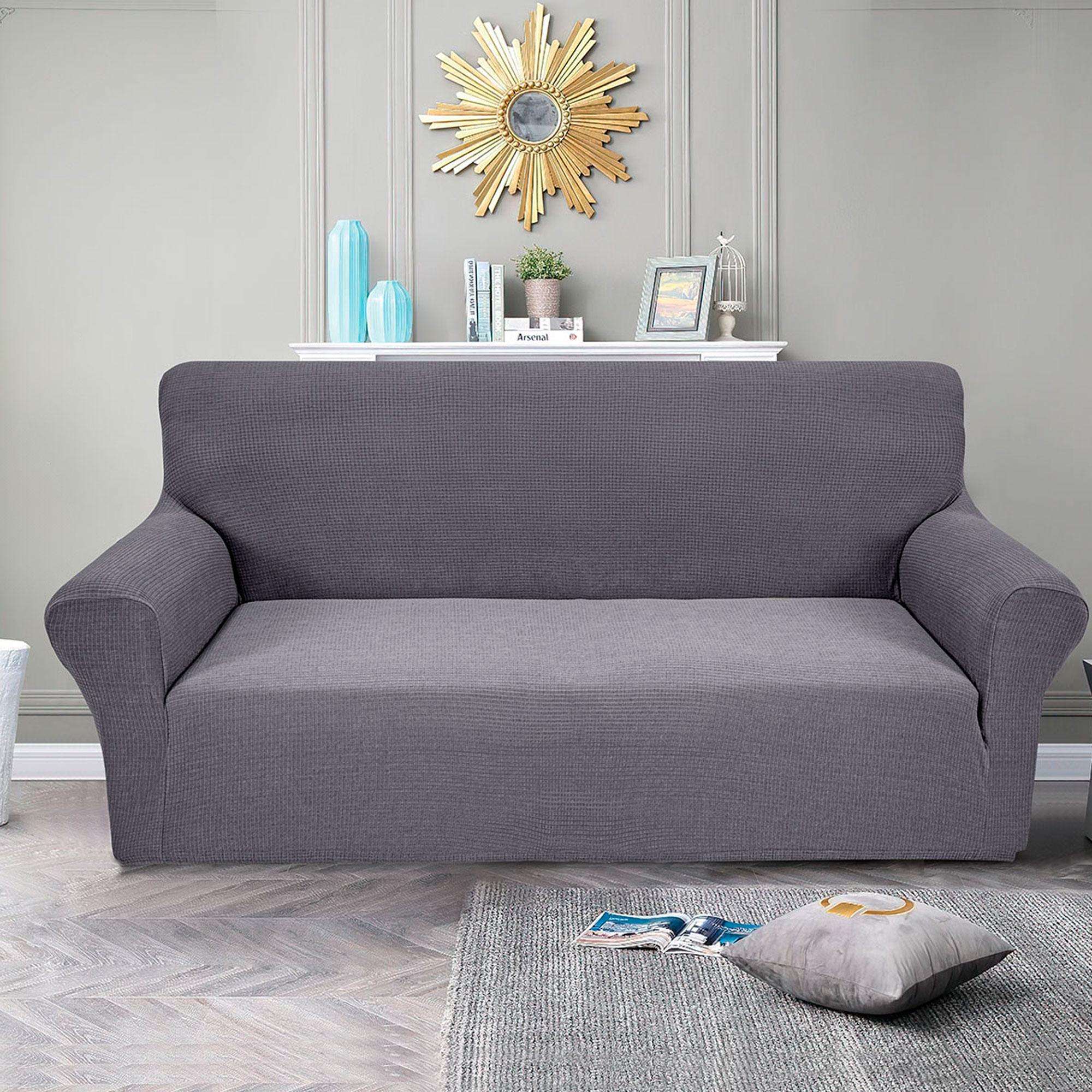 Чохол на диван тримісний Love You Corn Fleece Сірий (81185)