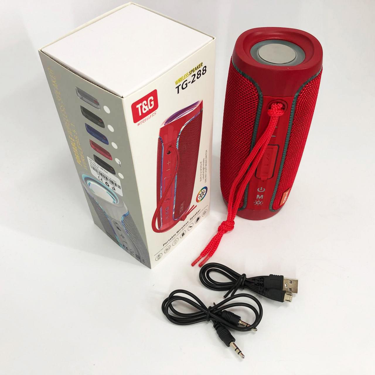 Колонка портативна з LED підсвічуванням TG288, гучна колонка для вечірки. Колір: Червоний - фото 14 Колонка портативна з LED підсвічуванням TG288, гучна колонка для вечірки. Колір: Червоний - фото 14